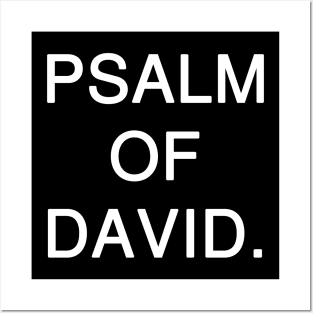 Psalm of David Text Posters and Art